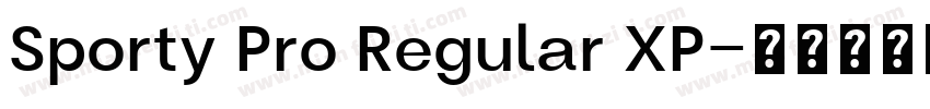 Sporty Pro Regular XP字体转换